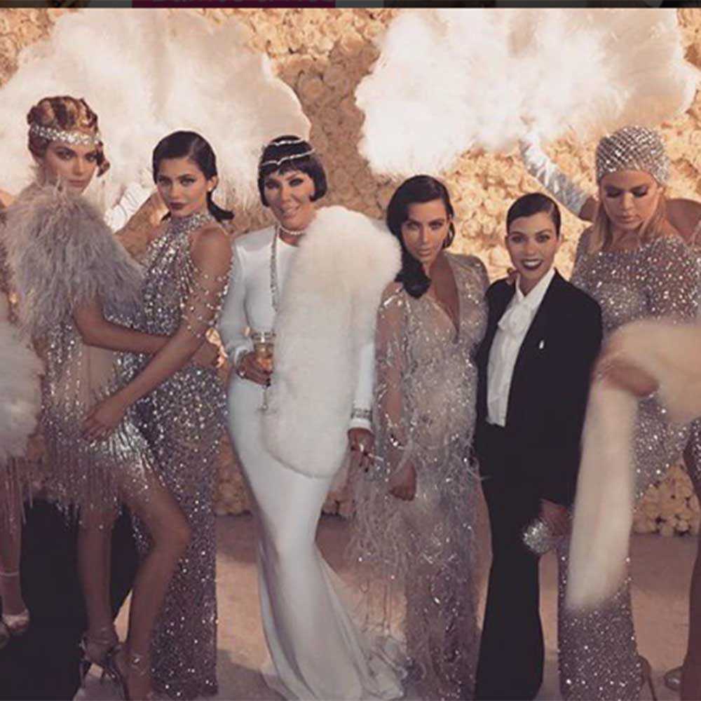 Kris Jenner celebrated her 60th birthday with a Great Gatsby themed party.