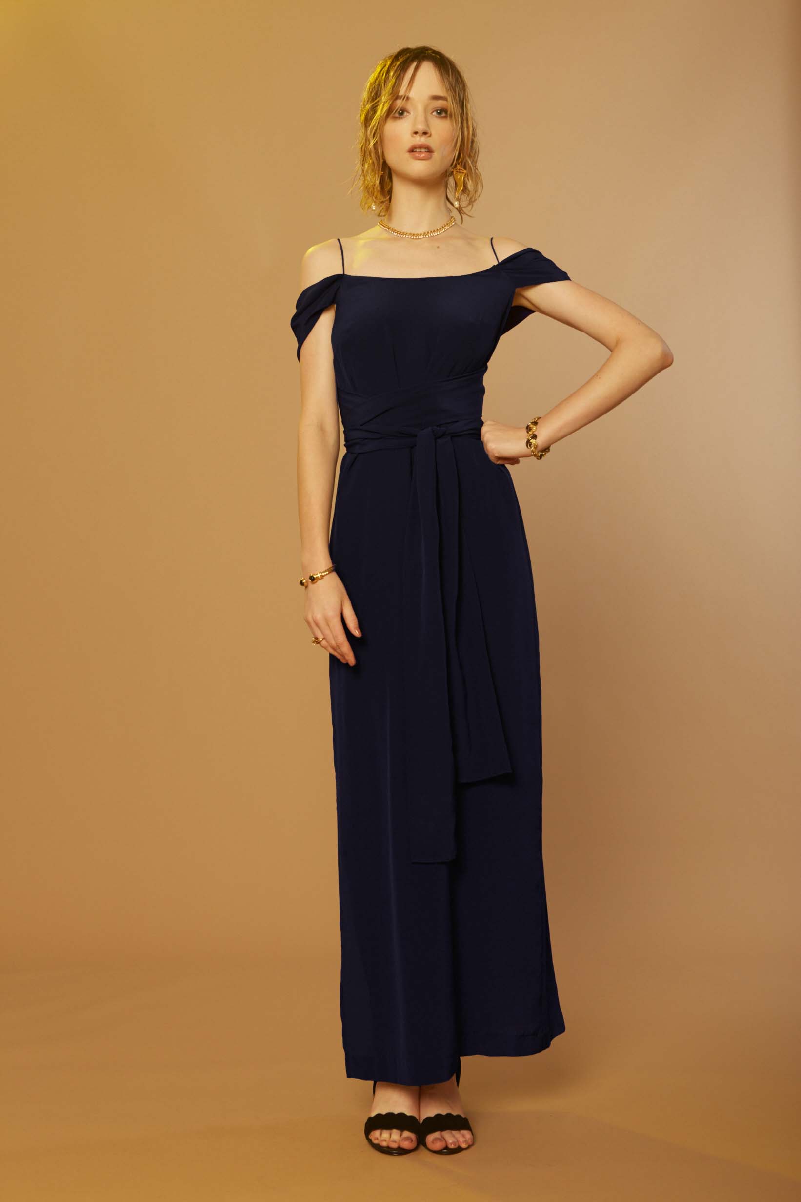 Liam Sonic Gown (Navy)