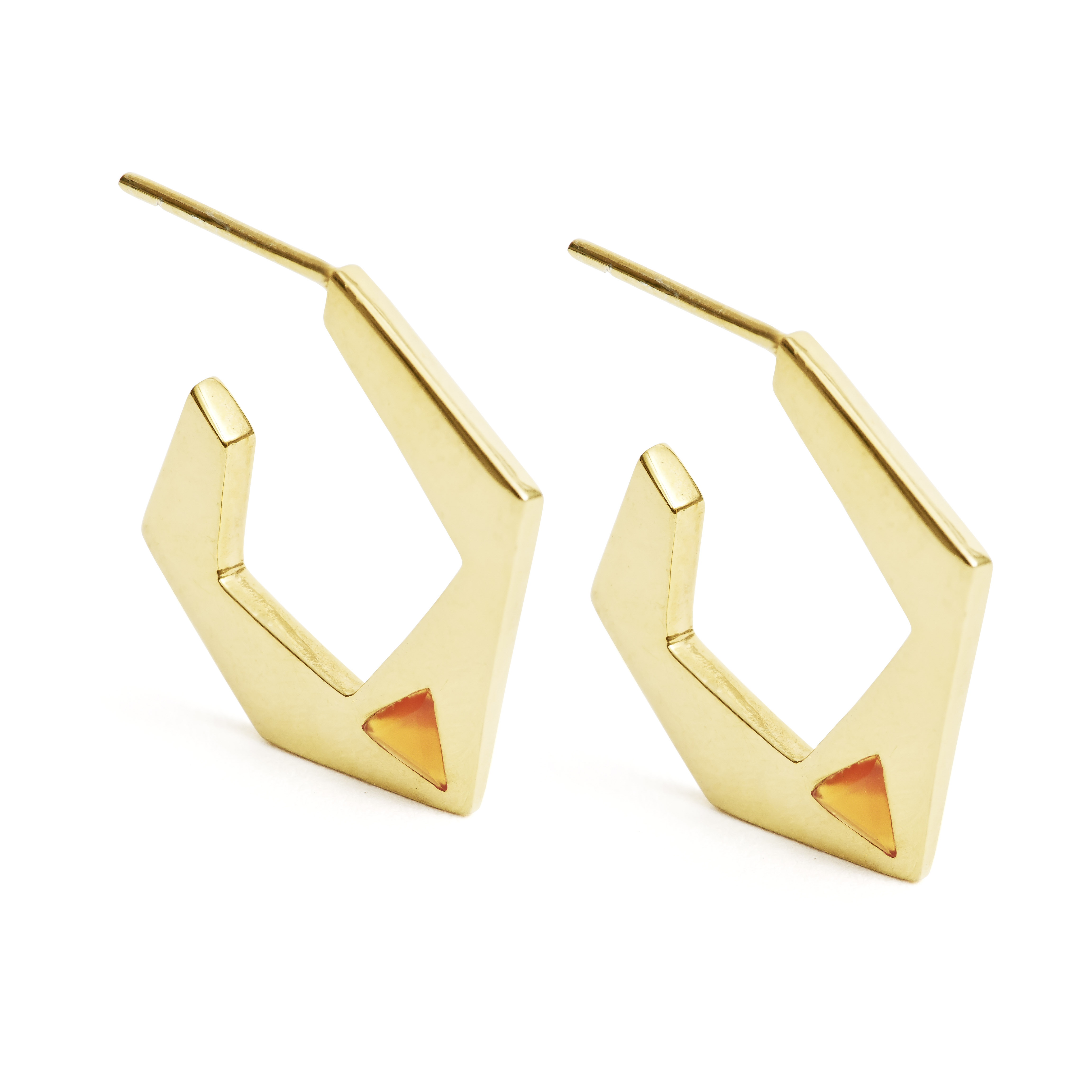 carnelian-hoops-gold