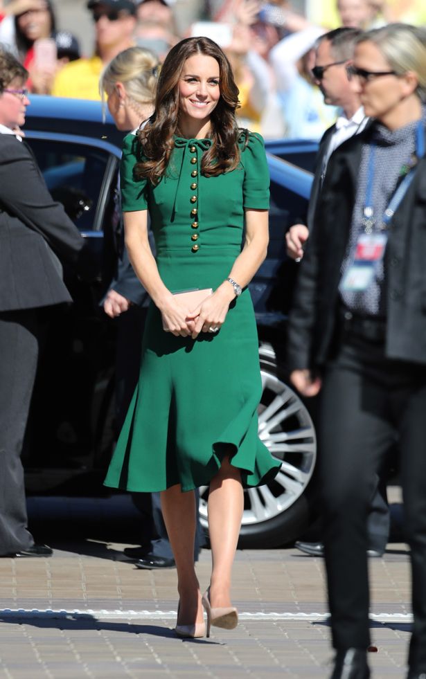The Duke and Duchess of Cambridge just concluded an eight day tour of Canada.  Kate wore a variety of  high end and high street designers, including customised Dolce & Gabbana (pictured), and Alexander McQueen.  