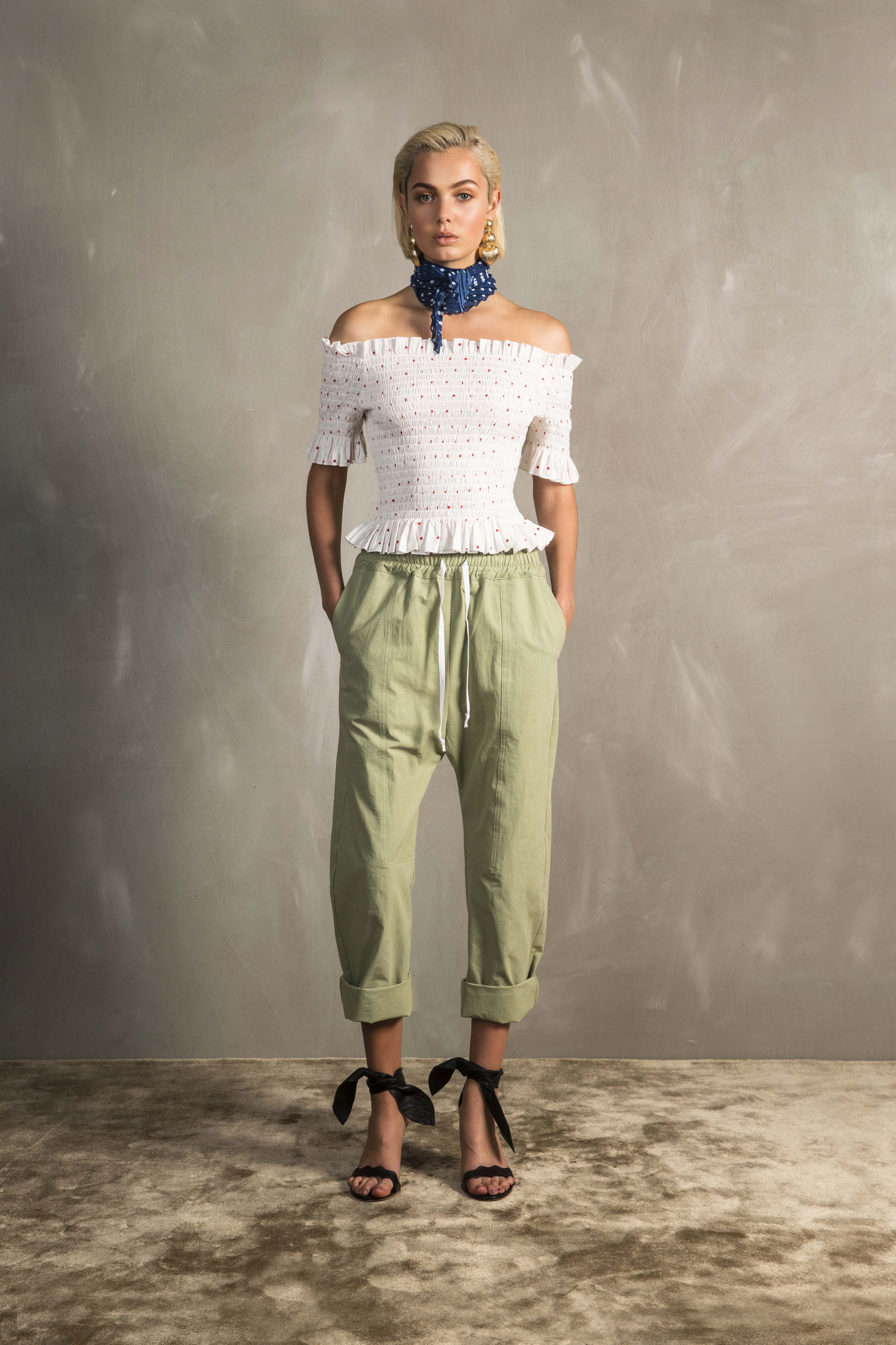 RUBY Bambi Shirred T-Shirt, Ragazzo Pant & Vita Scarf