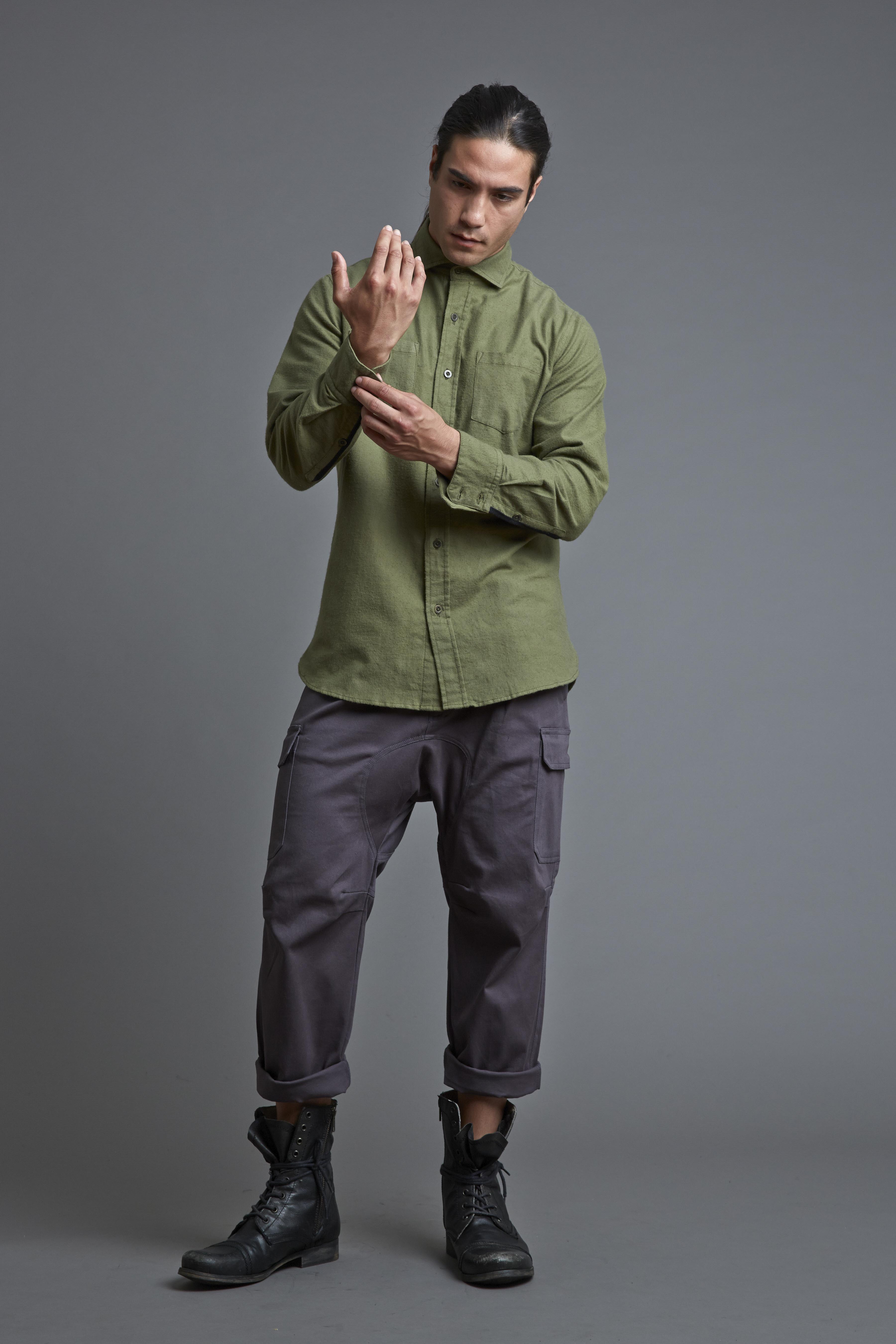 MensFlannelShirt_Kale-MensSidecarPant_EarlGrey_WE-AR_AW17_RHYME-2040