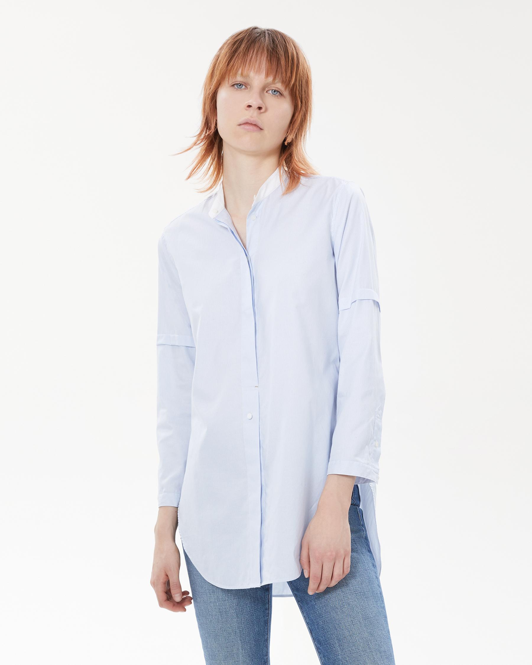 Helmut Lang 37 - Tuxedo Shirt - Blue