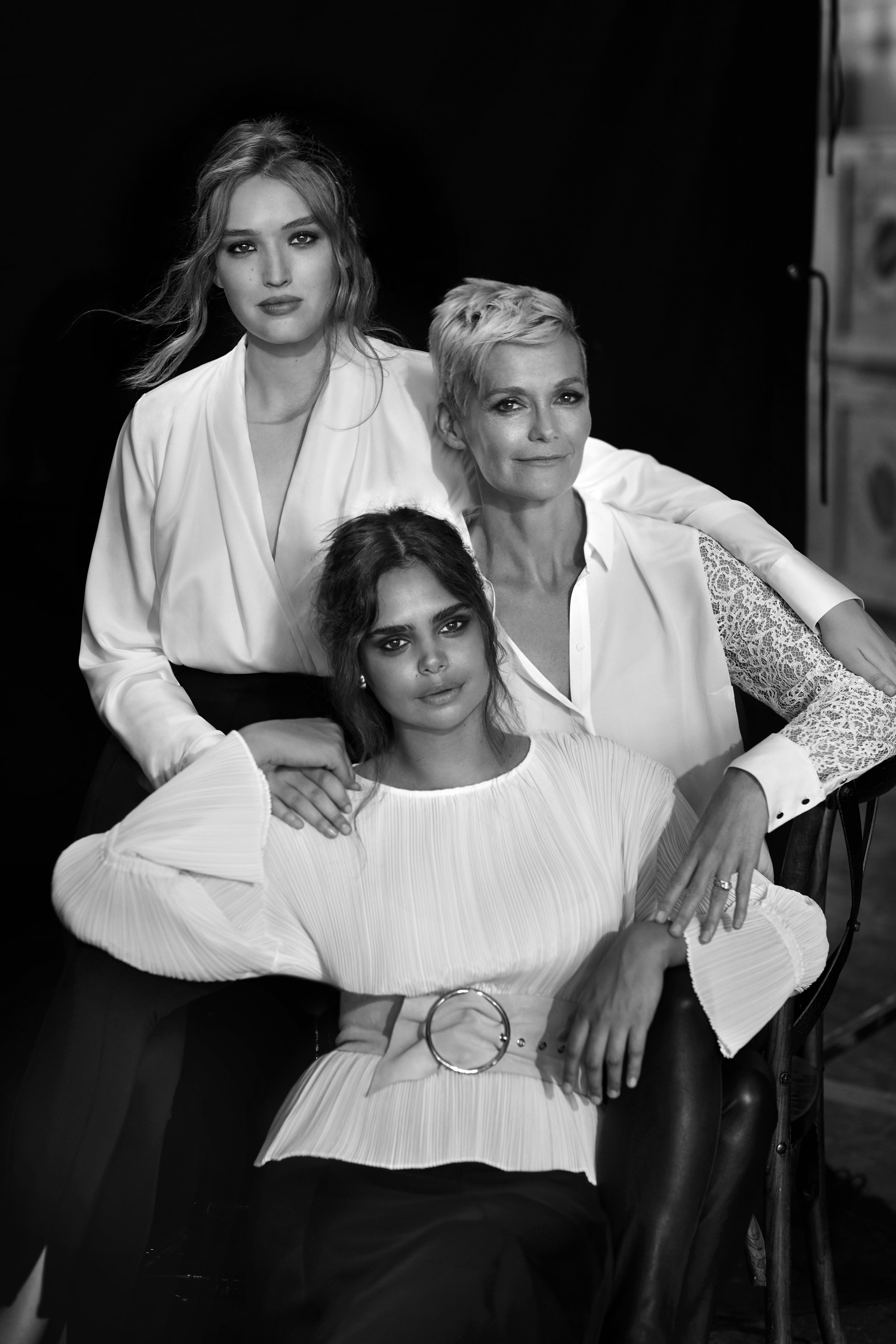Witchery White Shirt Campaign_Maddison Brown, Jessica Rowe and Sam Harris