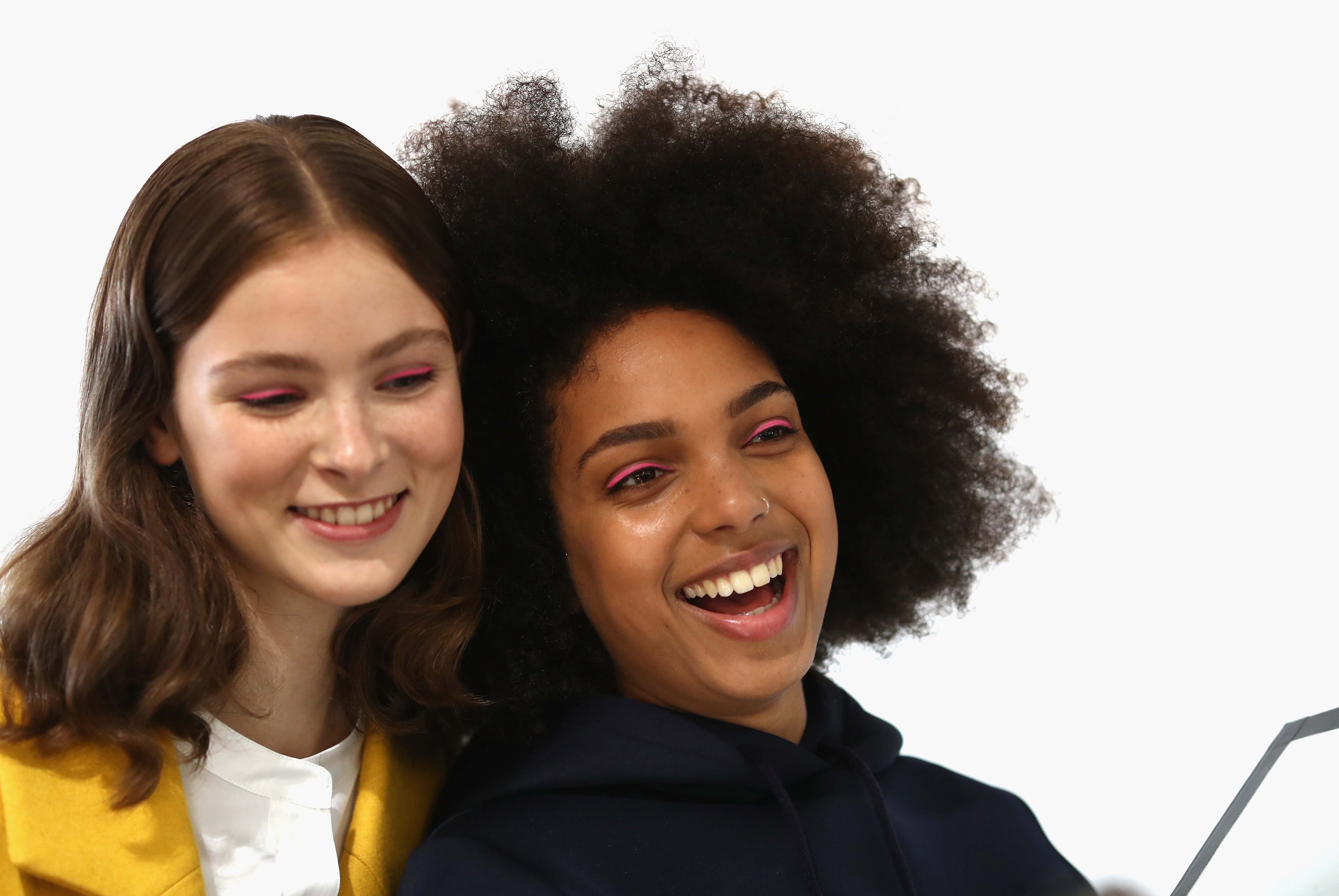 AUCKLAND, NEW ZEALAND - AUGUST 28: Models prepare backstage ahead of the Twenty-Seven Names show during New Zealand Fashion Week 2018 on August 28, 2018 in Auckland, New Zealand. (Photo by Ryan Pierse/Getty Images)