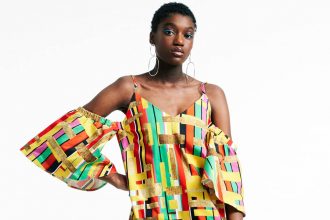 woman wearing ASOS dress