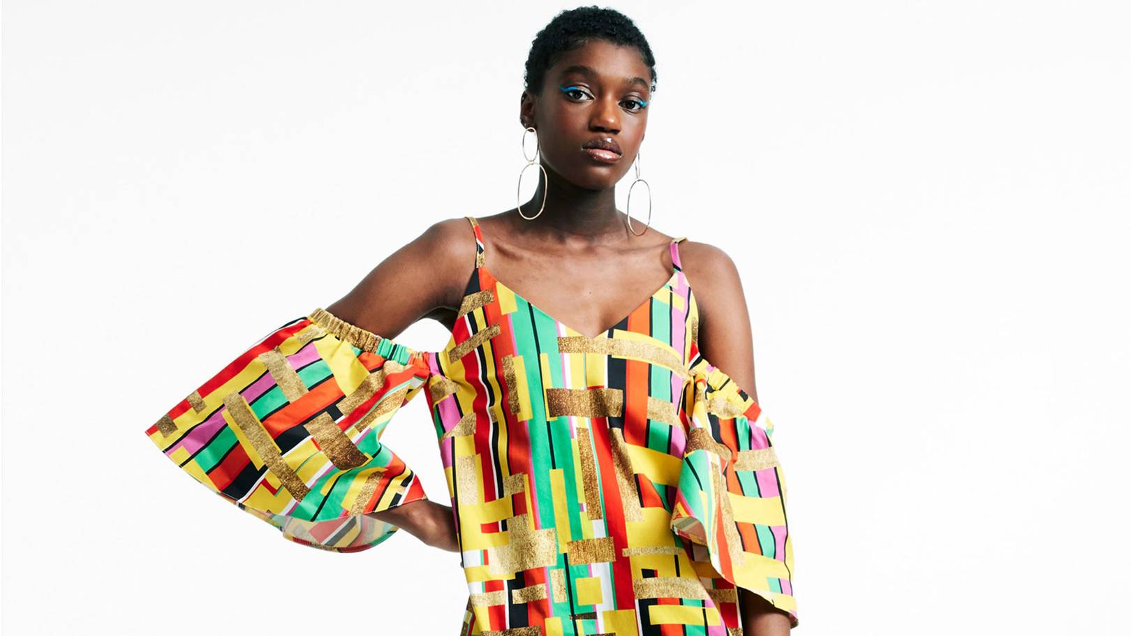 woman wearing ASOS dress