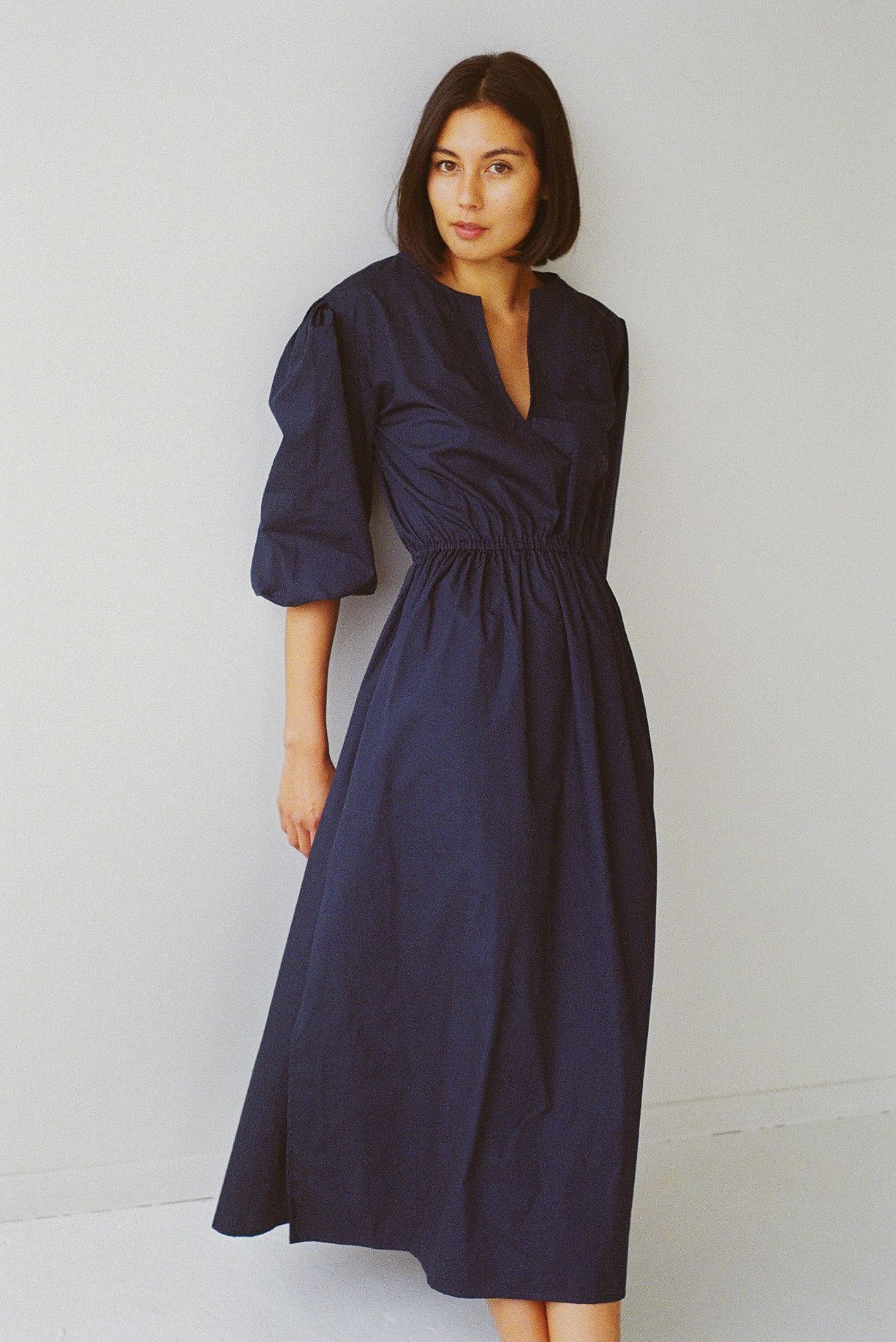Klein maxi dress navy cotton - Ellis Label - New Zealand womens designer clothing_0004_83070004