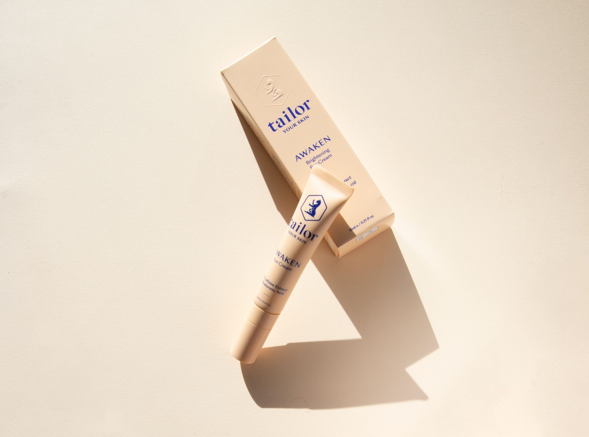 tailor skincare eyecream box and product shot