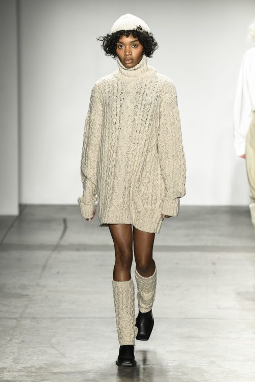 FromWhere fashion design showcased at NYFW biege 