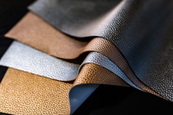 sheets of leather fabric