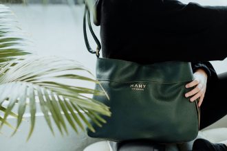 Product shot of MAHY New Zealand leather bag