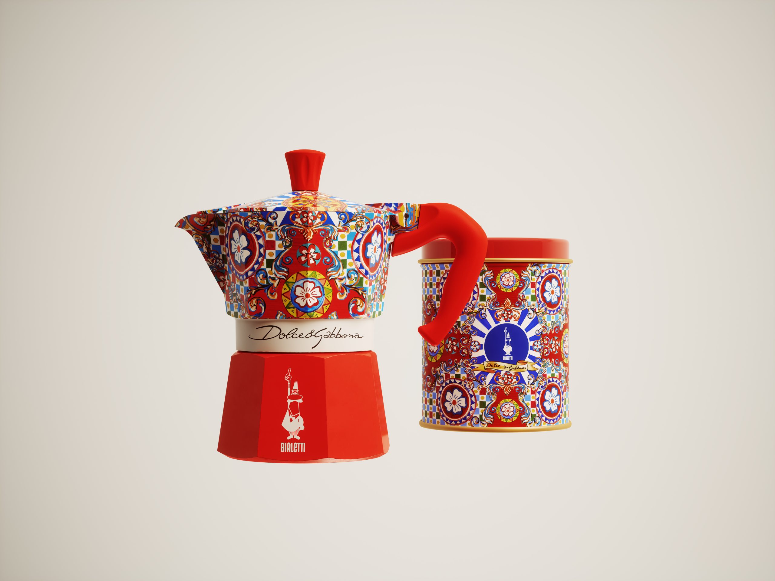 Bialetti x Dolce&Gabbana x Bialetti Moka Express 3-Cup Stovetop Coffee Pot