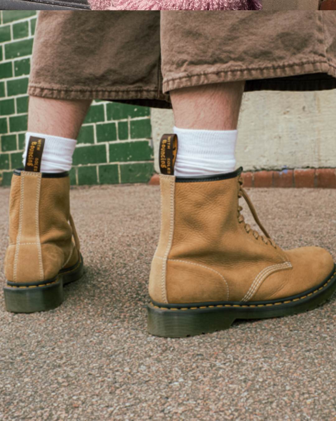 A man wearing Dr. Marten Boots